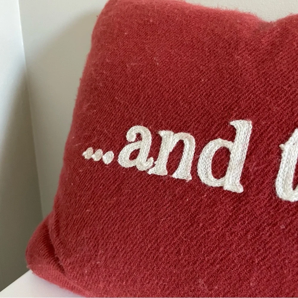 🎄🎅🏻🎁”…and to all a good nigh”red Christmas decor throw decorative pillow
